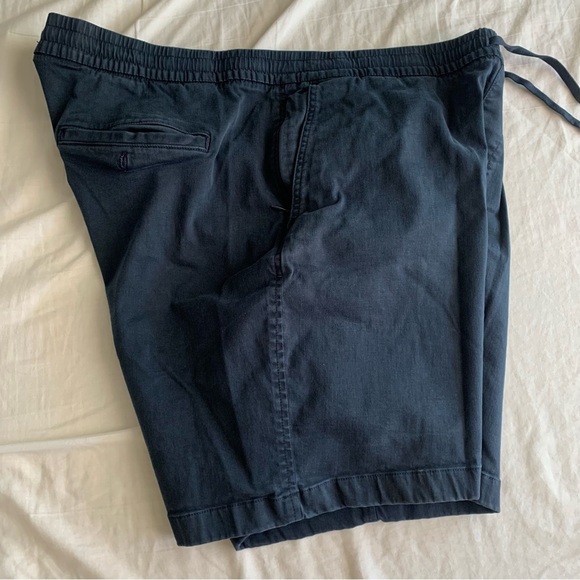 Men’s Abercrombie Fitch XXL Dark Blue Pull On Drawstring Shorts Preppy Pockets - Picture 4 of 10